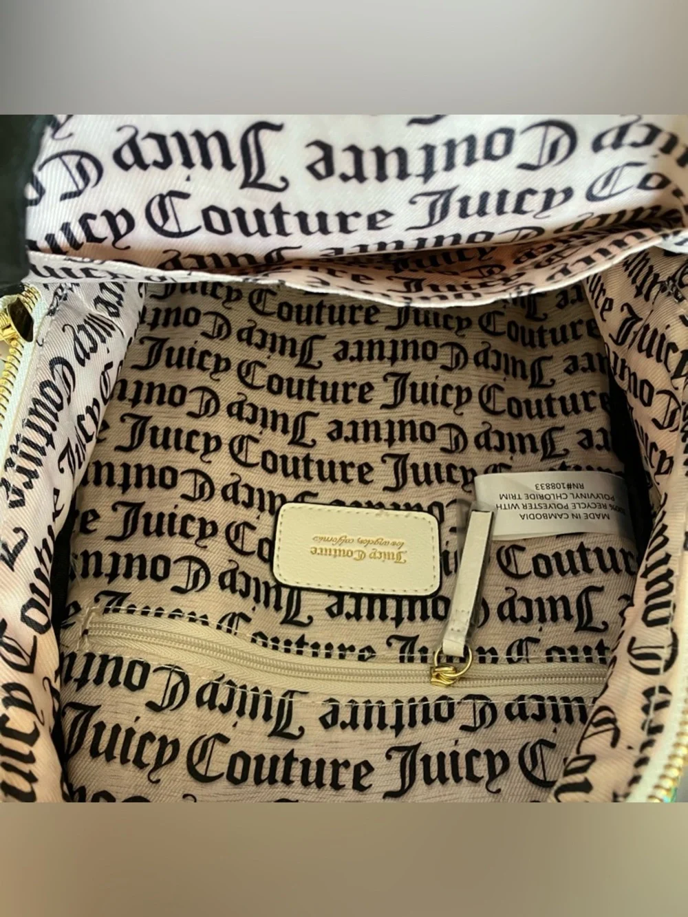 Juicy Couture Rosie White Multi Floral Rose Mini Backpack